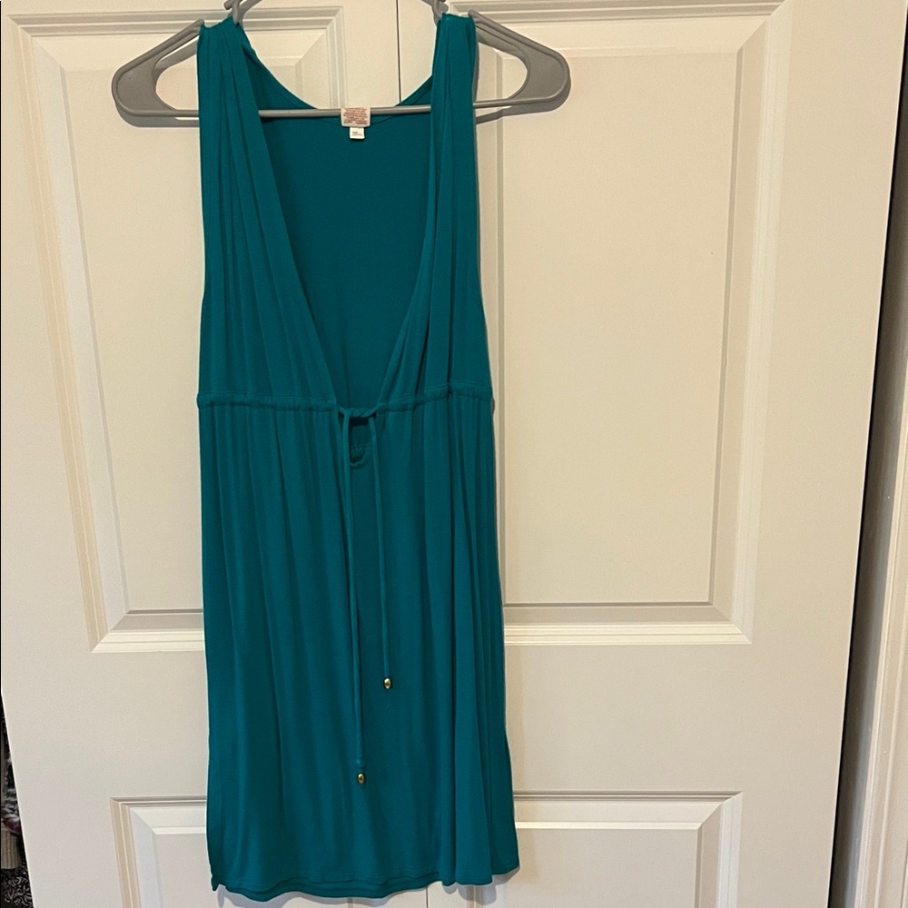 Teal Sleeveless Coverup